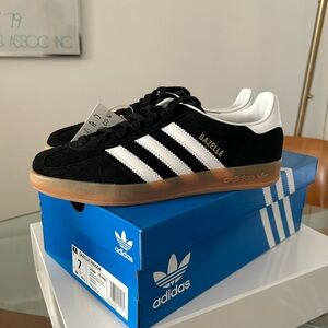 Adidas Gazelle Black Suede Women’s US 9, or EU 40
